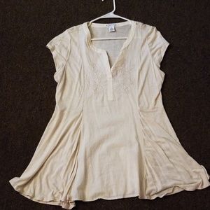 Cream tunic/long top